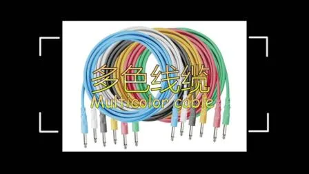 Cable eléctrico de PVC Cable de control AV flexible con conector de audio estéreo 3.5 a enchufe 2X6.35 (FAC20)