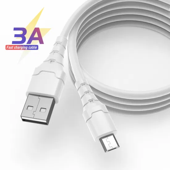 Aspor A100 3A Cable de carga rápida tipo C para teléfono móvil reproductor de videojuegos Cable USB de datos blanco Cable de carga magnético